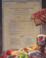 Granite City B Q And Catering menu