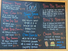 Bliss Brothers Dairy menu