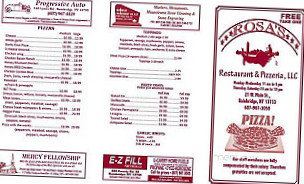 Rosa's Pizzeria Llc. menu