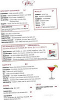 Colloca Estate Winery menu