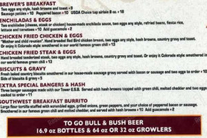 Bull & Bush Pub & Brewery menu