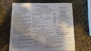 George's Restaurant Bar menu
