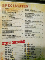 Los Compadres menu