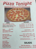 Pizza Tonight menu