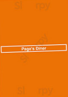 Page’s Diner menu