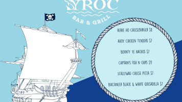 Yroc Coastal Grill menu