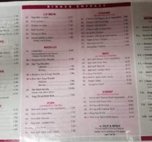 Rice Noodles menu