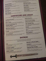 Knight's Pub Grub menu