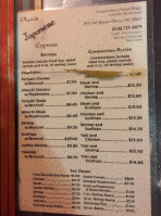 Phan Japanese Express menu