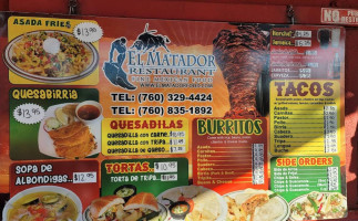 El Matador Mexican food