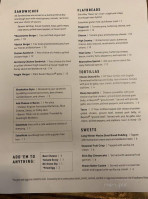 Booneshine Brewing menu