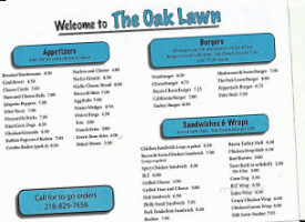 Oak Lawn Tavern menu
