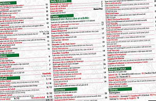 Roma Pizzeria menu