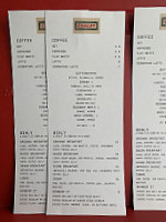 Chalet menu