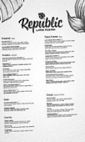 Republic Latin Fusion menu