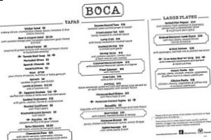 Boca menu