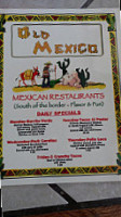 Old Mexico menu