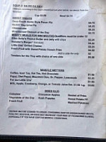 Mountaineer menu