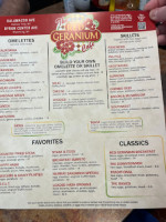 Red Geranium Cafe food