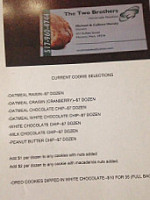 The Two Brothers Bakery menu