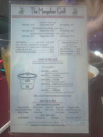 Mongolian Grill menu