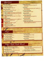 Yenti Villa menu