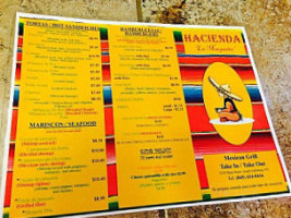 Hacienda La Margarita Mexican Grill menu