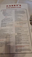 Harry's Steakhouse-grand Forks menu