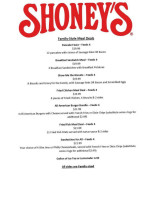 Shoney's menu