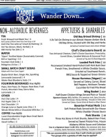 The Rabbit Hole menu