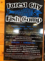 Forest City Fish Camp menu
