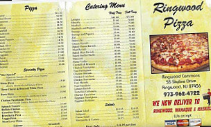Ringwood Pizza menu
