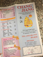 Chang Jiang menu