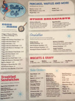 Betty's Cafe menu