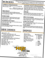 The Hive Grill menu