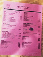 Lori's Kountry Kafe menu