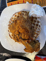 Chicken And Waffle At Kinfolk And More food