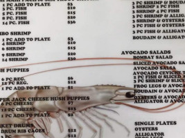 Brink's Seafood menu