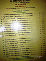 El Inca menu