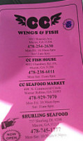 Cc Fish House menu