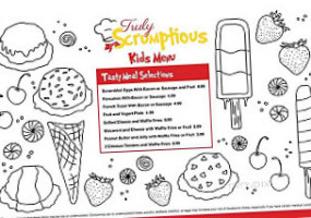 Truly Scrumptious menu