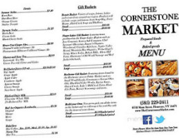 The Cornerstone Market menu
