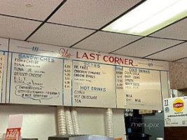 The Last Corner menu