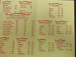 Chinese Chef Inn menu
