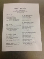 Roy's Meat Market menu