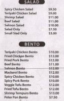 Mr. Bento menu