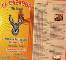 El Caza Dor menu