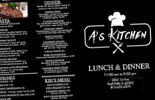 A's Kitchen menu