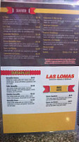 Las Lomas Mexican menu
