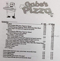 Gabe's Pizza menu